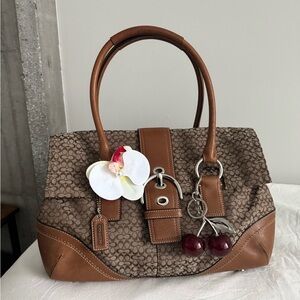 Vintage Coach Soho Flap Tote Bag